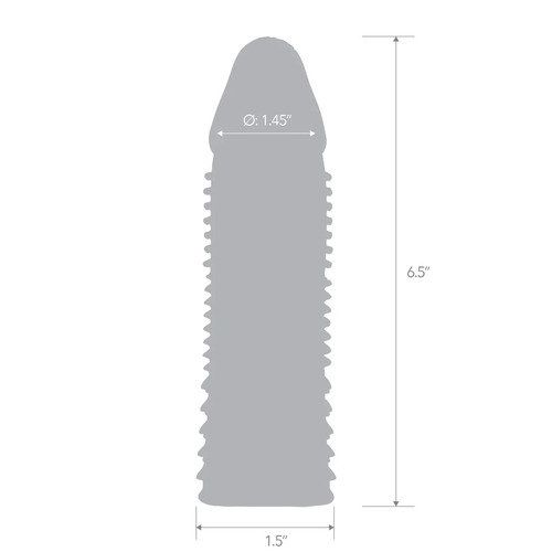 שרוול מאריך - Blue Line Triple Sensation Penis Enhancing Sleeve Extension