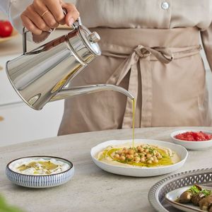 קנקן נירוסטה לאחסון שמן זית – 1 ליטר