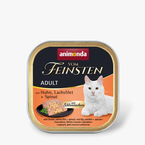 מעדן אנימונדה פטה עוף, סלמון ותרד עם מרכז גורמה לחתול בוגר 100 גרם Animonda