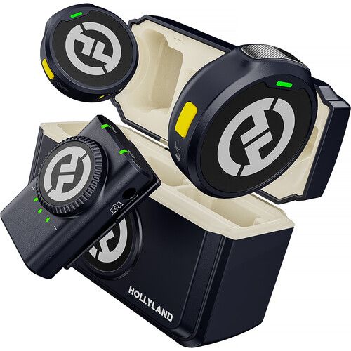 מערכת מיקרופון אלחוטית 2 משדרים HOLLYLAND LARK M2 DUO CAMERA