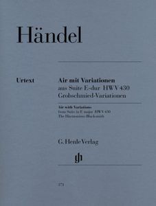 ספר תווים Handel: Air with Variations from Suite E major HWV 430 (The Harmonious Blacksmith)