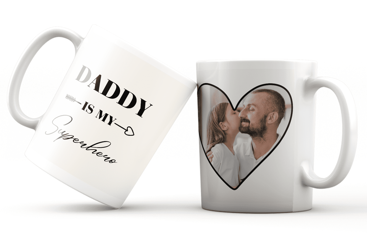 ספל עם תמונה Daddy Is My Superhero