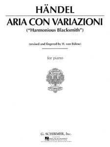 ספר תווים Handel: Aria Con Variazioni ( Harmonious Blacksmith ) For Piano
