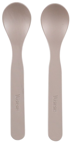 מארז זוג כפיות + זוג מזלגות 100% PLA - חום