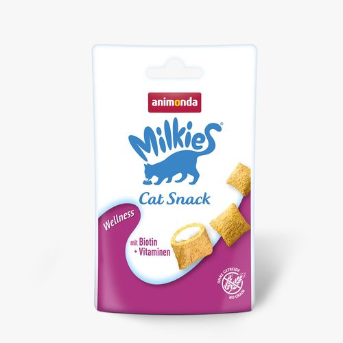 אנימונדה חטיף כריות מילקיס וולנס עם ביוטין וויטמינים לחתול 30 גרם Animonda