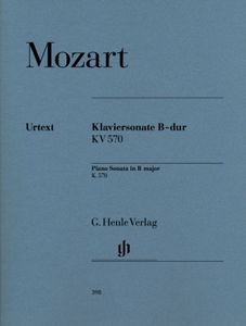ספר תווים Mozart: Piano Sonata B flat major K. 570