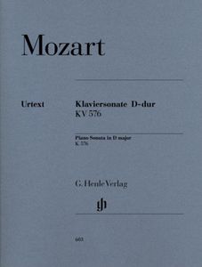 ספר תווים Mozart: Piano Sonata D major K. 576