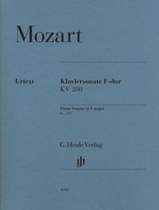 ספר תווים Mozart: Piano Sonata F major K. 280 (189e)