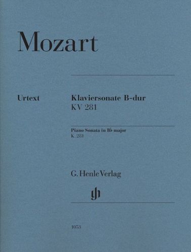 ספר תווים Mozart: Piano Sonata B flat major K. 281 (189f)
