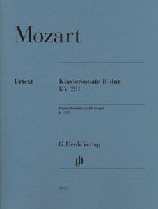 ספר תווים Mozart: Piano Sonata B flat major K. 281 (189f)