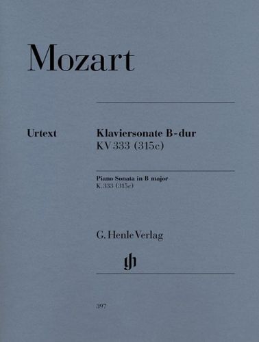 ספר תווים Mozart: Piano Sonata B flat major K. 333 (315c)