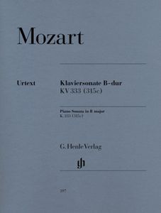 ספר תווים Mozart: Piano Sonata B flat major K. 333 (315c)