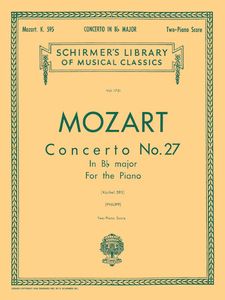 ספר תווים Mozart: Concerto No. 27 in Bb, K.595