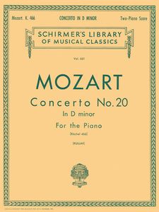 ספר תווים Mozart: Concerto No. 20 in D Minor, K.466