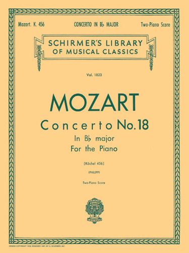 ספר תווים Mozart: Concerto No. 18 in Bb, K.456