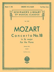 ספר תווים Mozart: Concerto No. 18 in Bb, K.456