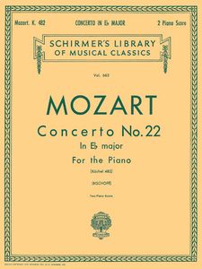ספר תווים Mozart: Concerto No. 22 in Eb, K.482