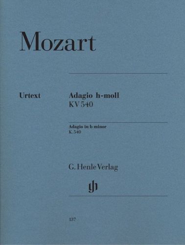ספר תווים Mozart: Adagio b minor K. 540