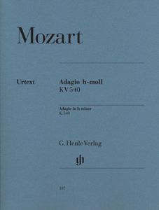 ספר תווים Mozart: Adagio b minor K. 540