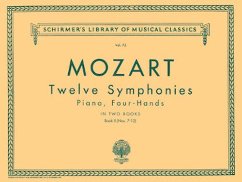 ספר תווים Mozart: 12 Symphonies – Book 2: Nos. 7–12