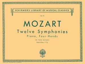 ספר תווים Mozart: 12 Symphonies – Book 2: Nos. 7–12