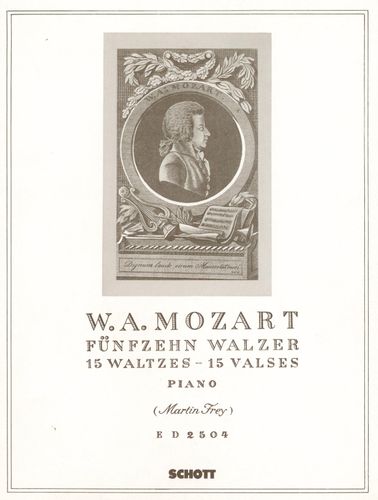 ספר תווים Mozart: 15 Waltzes