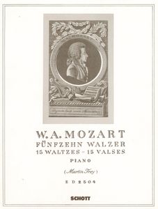ספר תווים Mozart: 15 Waltzes