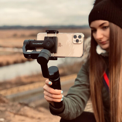 ISM5K ) Hohem iSteady Mobile+ 3-Axis Handheld Smartphone Gimbal )