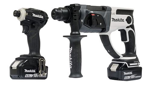 סט 2 כלים 18V נטען עם 2 סוללות 6A ומטען MAKITA DLX2511GJ מקיטה