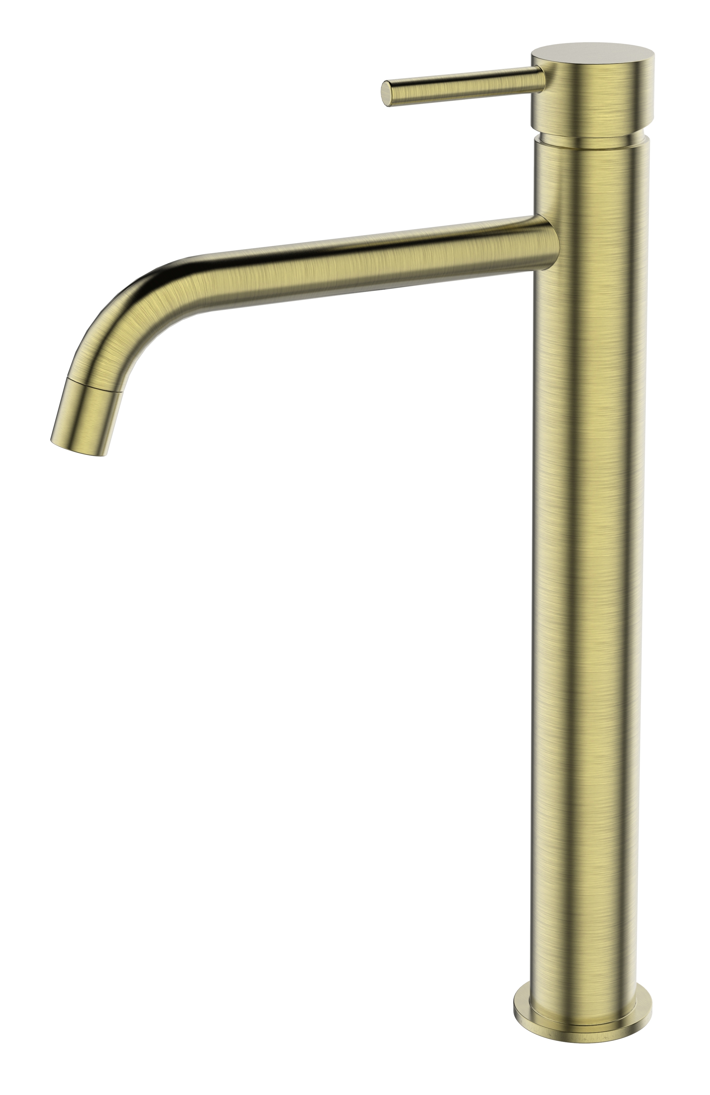 ברז פרח גבוה ALTO זהב מוברש AQUILA PREMIUM