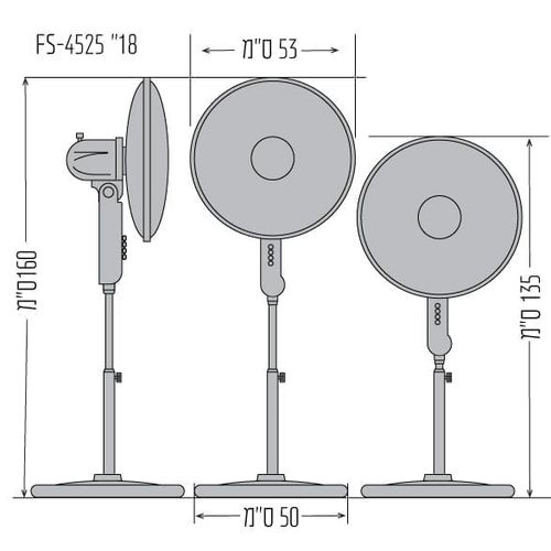 מאוורר עמוד ״18