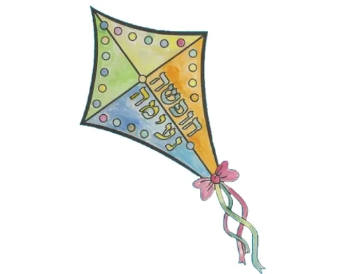 עבודת יצירה - עפיפון לצביעה - 36 יח' 
