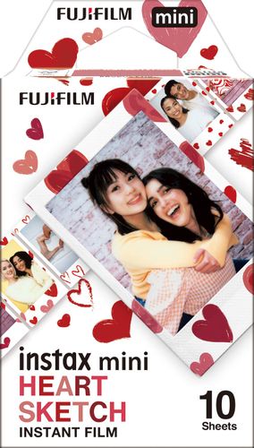 מארז 10 תמונות Fujifilm INSTAX MINI Heart Sketch