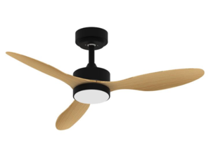 מאוורר תקרה 42" VERMONT +שלט ולד 24W CCT שחור+עץ NORTHER