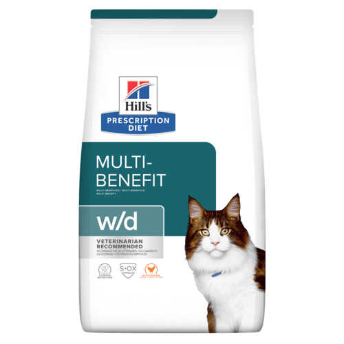 w/d- הילס מזון רפואי לחתולים 3 ק&quot;ג