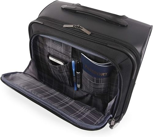 Perry Ellis 8-Wheel Spinner תיק מנהלים עסקים על גלגלים 