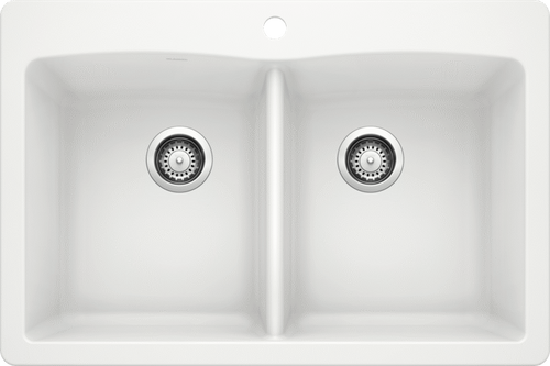 כיור מטבח בלנקו כפול דיאמונד 210 BLANCO | דיאמונד 210 BLANCO – לבן