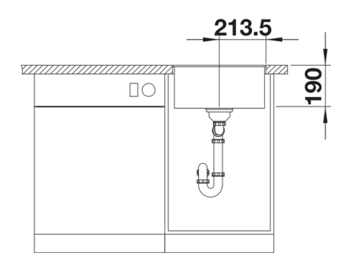 כיור מטבח בלנקו דגם סבליין 400-F | סבליין  BLANCO – סופת וואיט