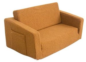 ספונת נפתחת גדולה (מתאימה ל 2 ילדים) מבד שרפה רך ונעים - חום