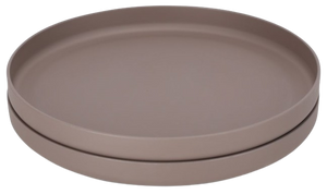 זוג צלחות 100% PLA - חום