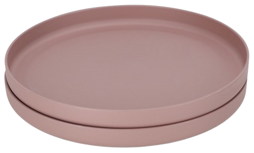 זוג צלחות 100% PLA - ורוד