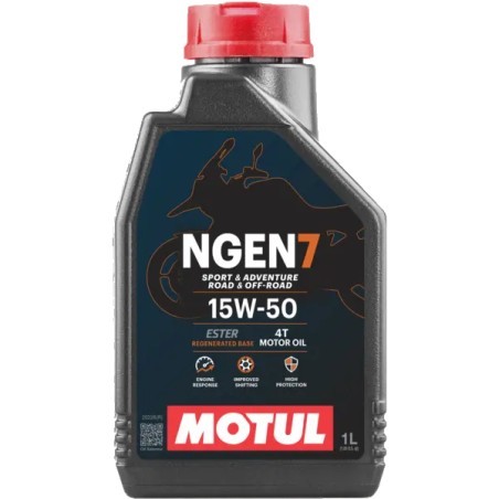 שמן מנוע 4 פעימות 15W50 מוטול 1 ליטר - MOTUL NGEN 7 15W50