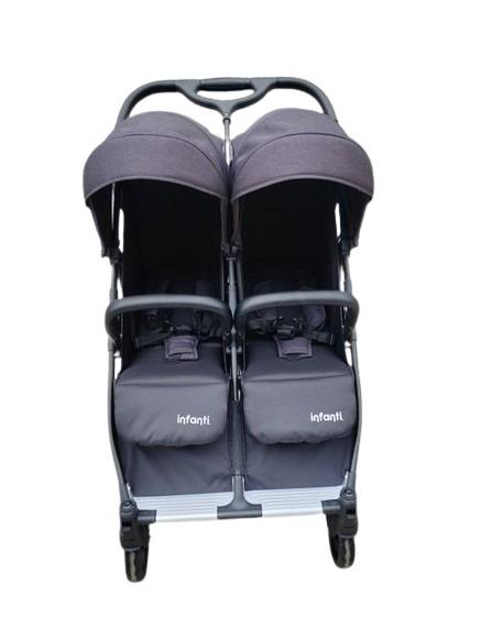 עגלת תאומים מיניאטור-אינפנטי שחור Infanti