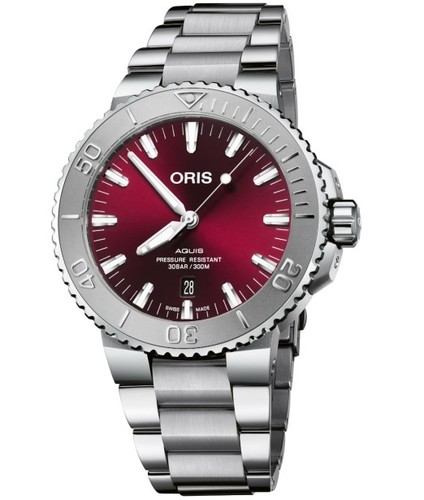 ORIS 0173377304158-0782405P 43.5MM Aquis Date