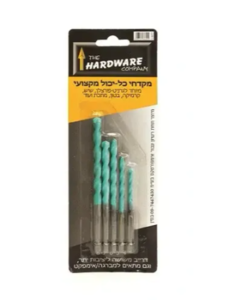 סט מקדחים כל יכול לאימפקט 4-8 מ"מ - HARDWARE USET