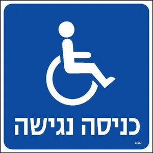 כניסה נגישה 20 × 20 ס"מ