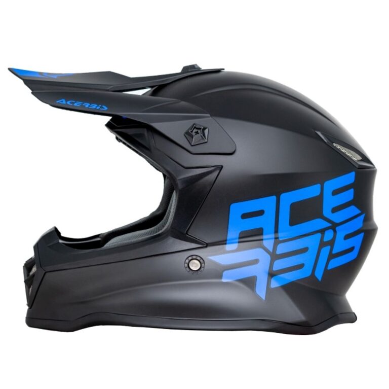 קסדת שטח ילדים ACERBIC IMPACT STEEL JUNIOR שחור\כחול