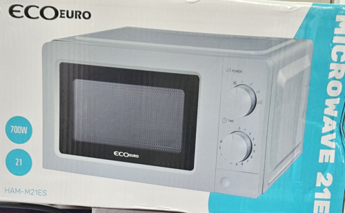 מיקרוגל מכני כסוף EcoEuro דגם HAM-M21ES