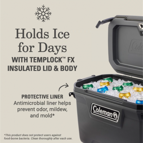צידנית קשיחה קולמן 52 ליטר coleman 55 qt convoy cooler 55QT