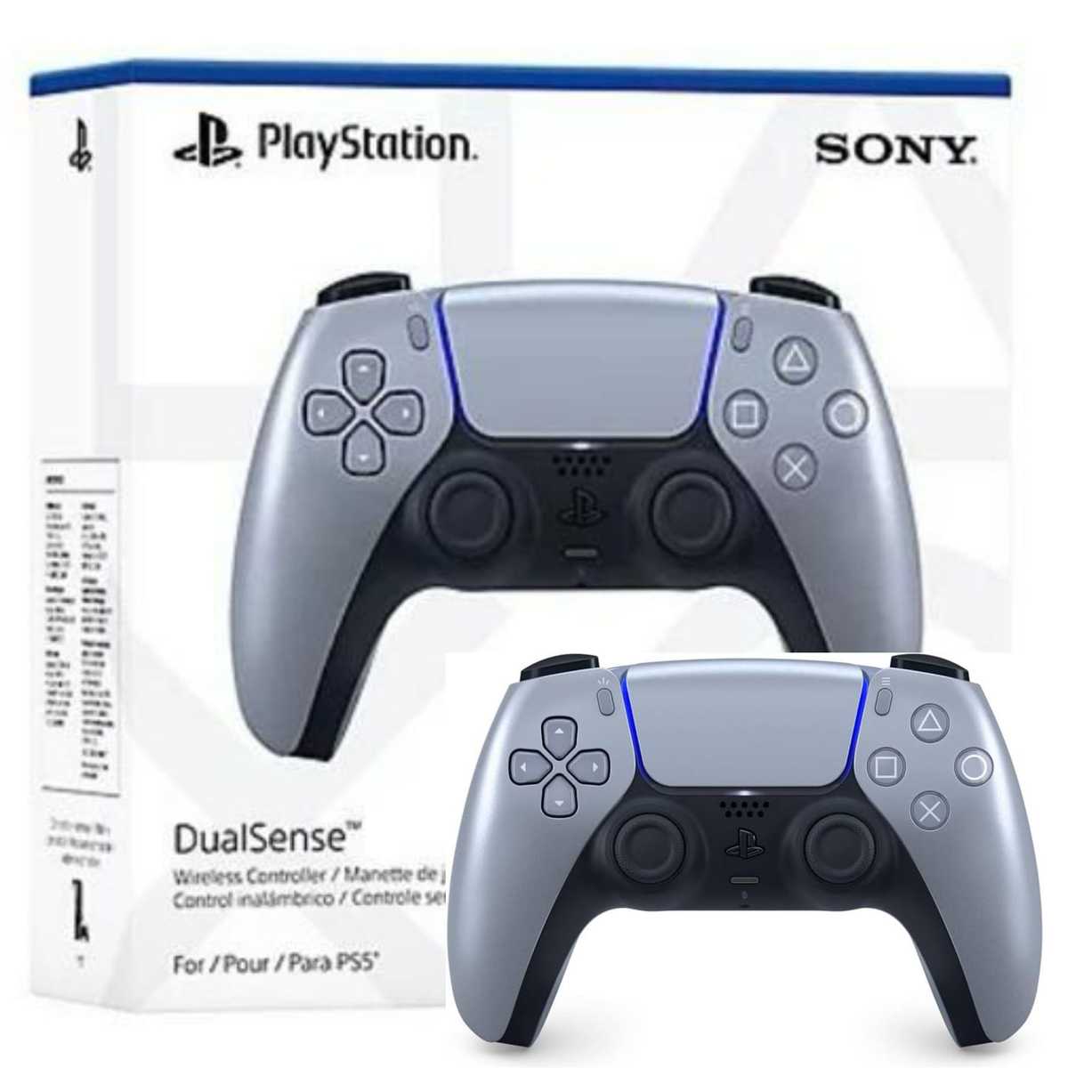 שלט מקורי PS5 DualSense Controller Sterling Silver